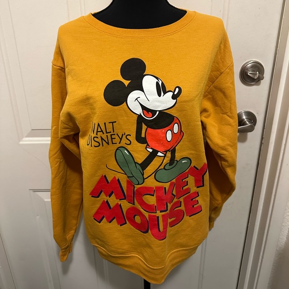 Disney Sweaters - Disney Vintage style Mickey Mouse crew neck sweater